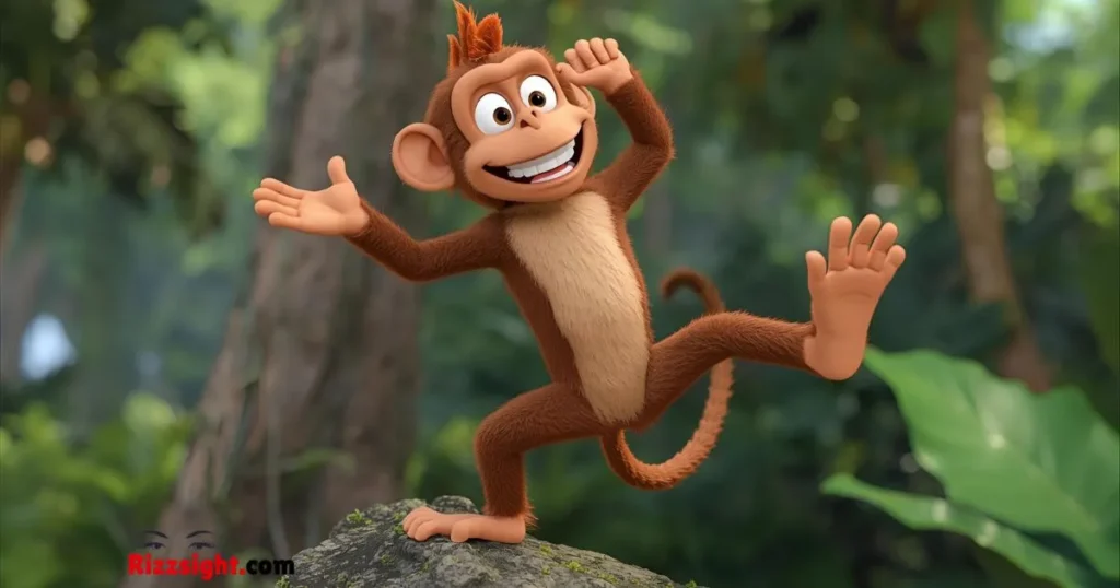 Funny Monkey Rizz Gif