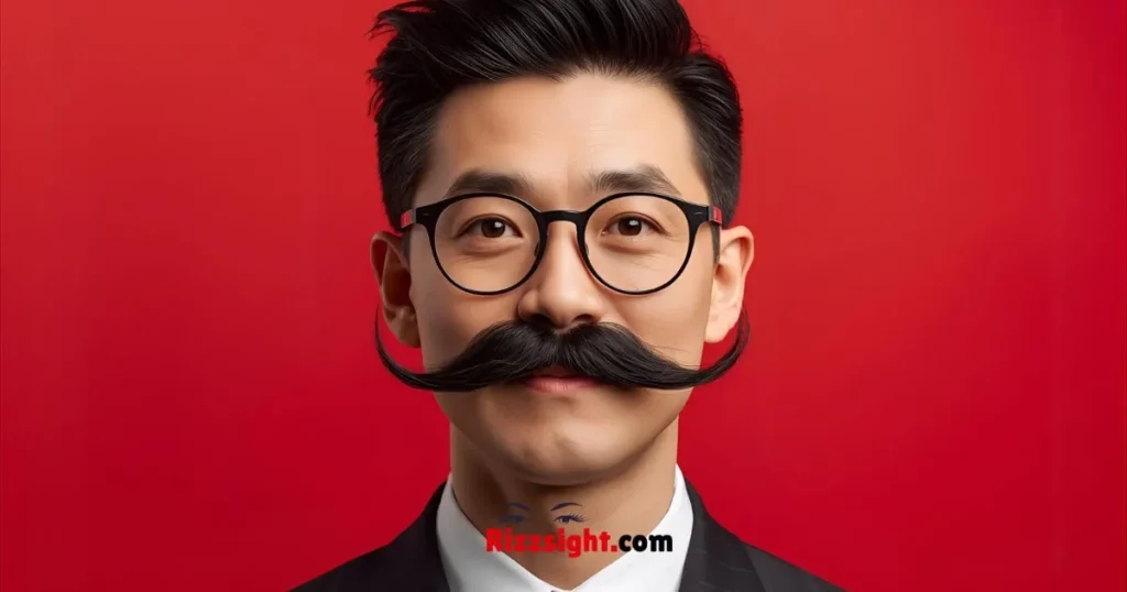 Romantic Mustache Rizz Lines