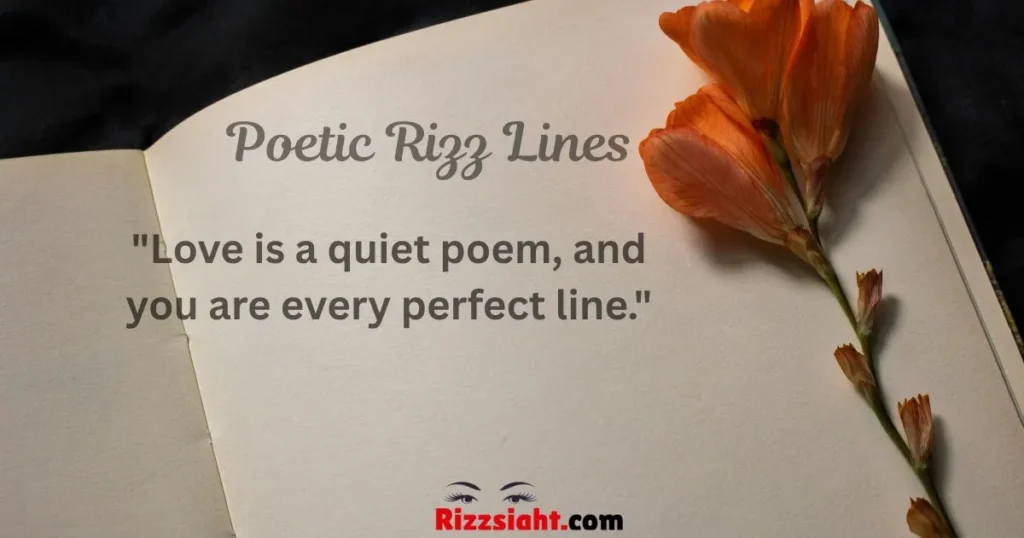 Romantic Poetic Rizz Lines