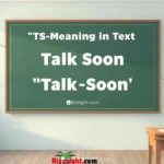 Ts Meaning In Text